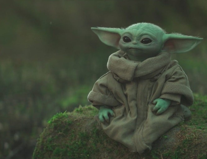 funny baby yoda wallpaper for kids