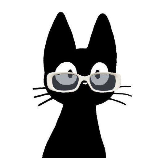 funny cat with glasses pfp