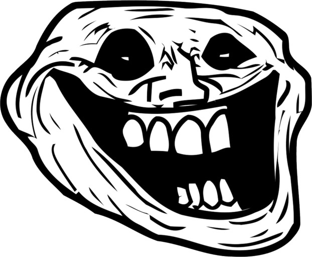 funny scary troll face png downloads