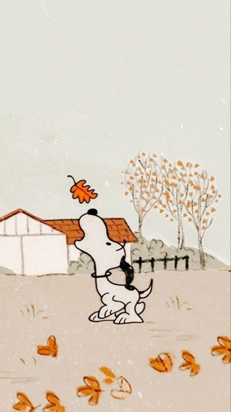 funny snoopy fall wallpaper