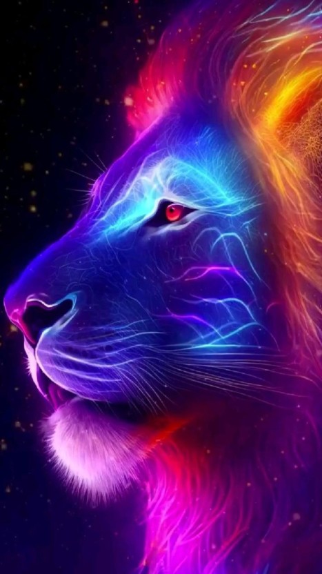 galaxy lion wallpaper 0069