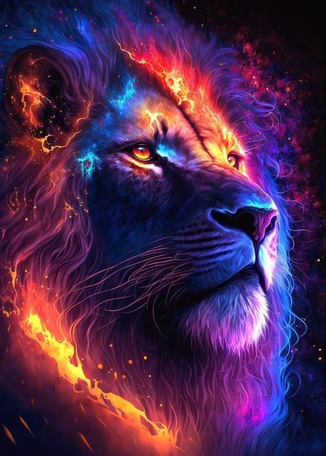 galaxy lion wallpaper 0070