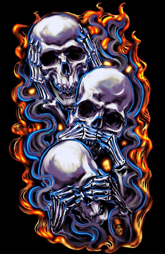 galaxy skull wallpaper art inspirations