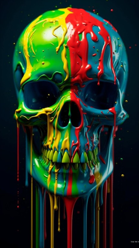 galaxy skull wallpaper themes for mobile