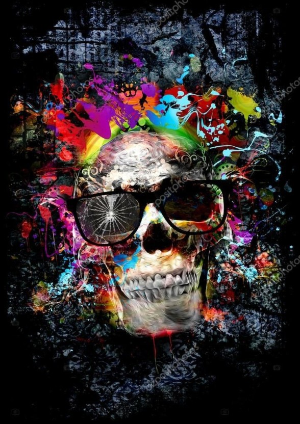 galaxy skull wallpaper 0060