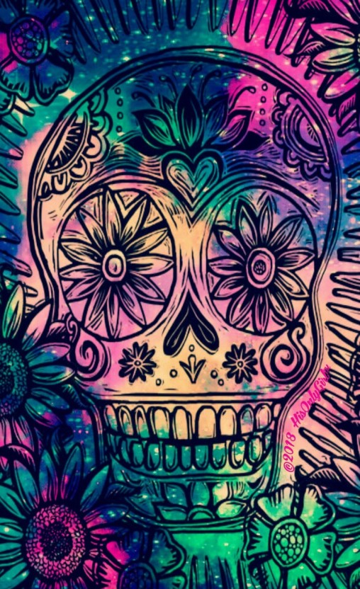 galaxy skull wallpaper 0077