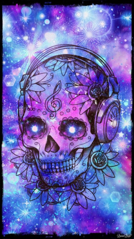 galaxy skull wallpaper 0078