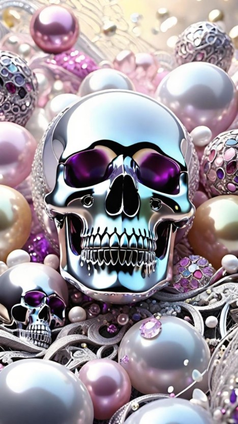 galaxy skull wallpaper 0086