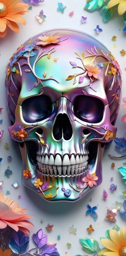 galaxy skull wallpaper 0087