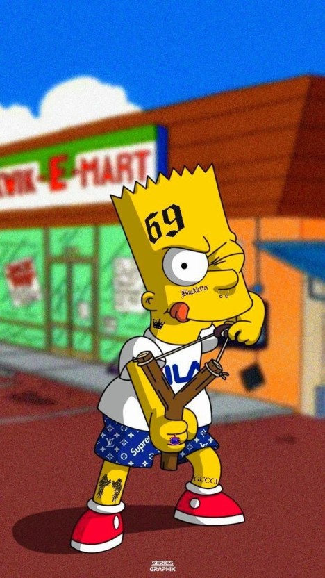 gangsta bart simpson wallpaper for desktops