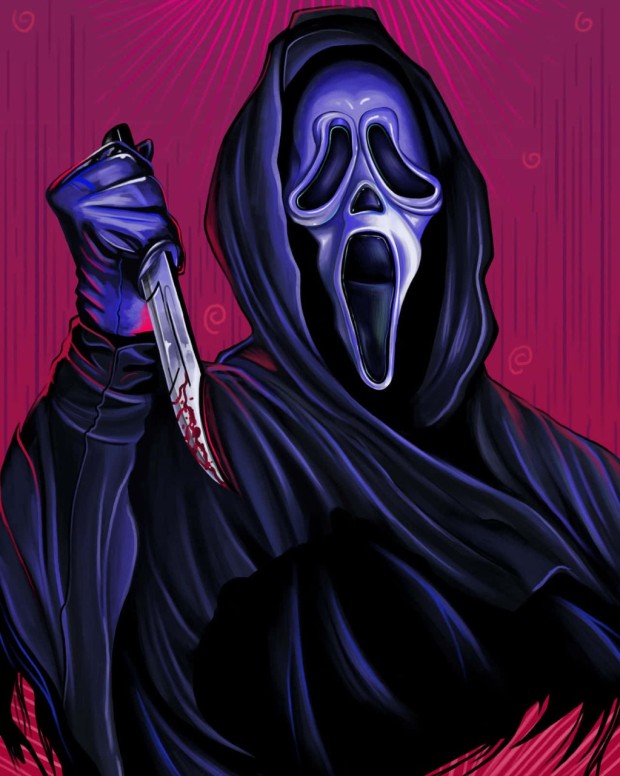 ghostface themed profile picture