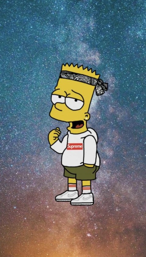 high resolution gangsta bart simpson wallpaper