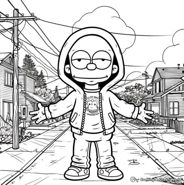 hood swag gangsta coloring pages 0020