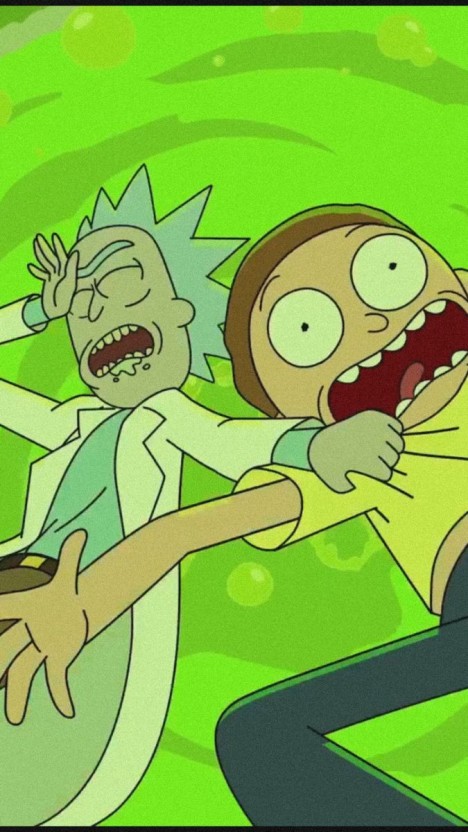 humorous trippy rick and morty wallpaper experiences