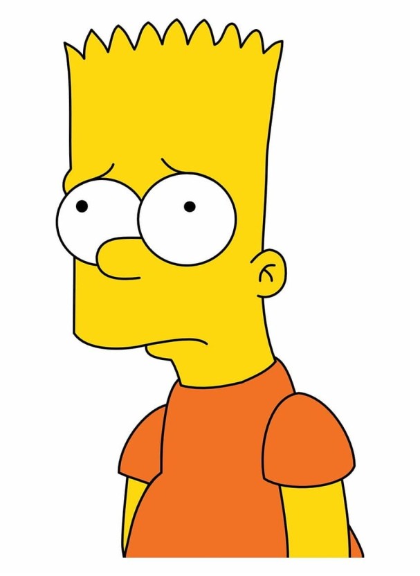 inspire your space with sad bart simpson wallpaper