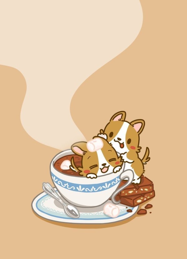 lighthearted corgi wallpaper options