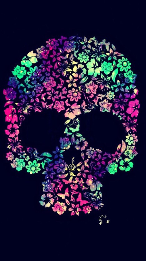 modern galaxy skull wallpaper aesthetics