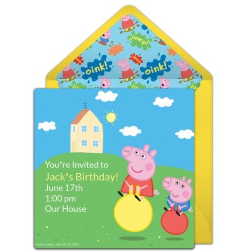 Peppa Pig house wallpaper for bedroom