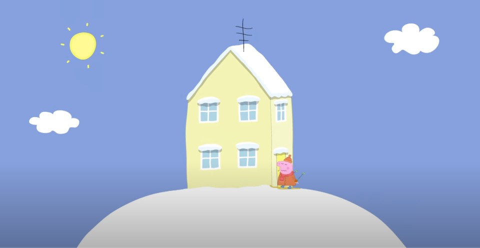 peppa pig house wallpaper 0020