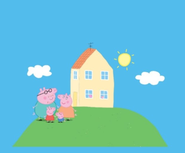 peppa pig house wallpaper 0090