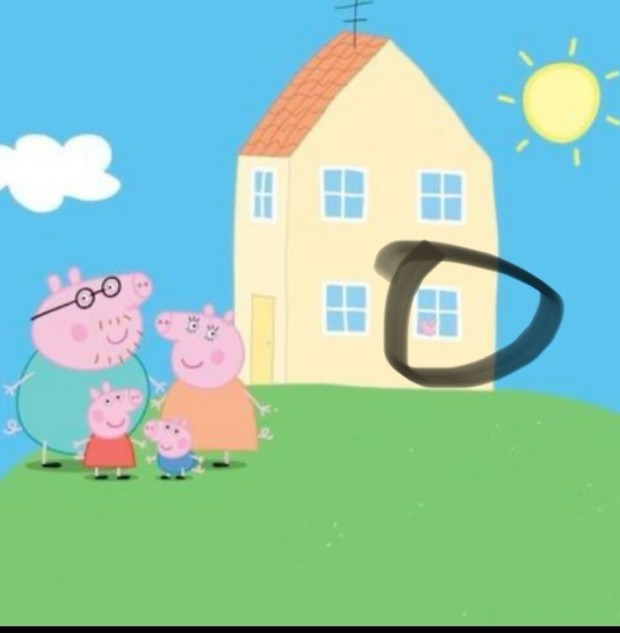 peppa pig house wallpaper 0091