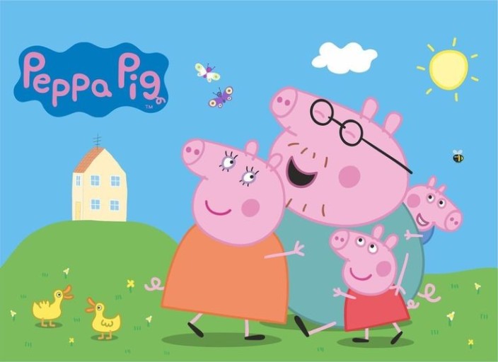 Peppa Pig wallpaper design for desktops