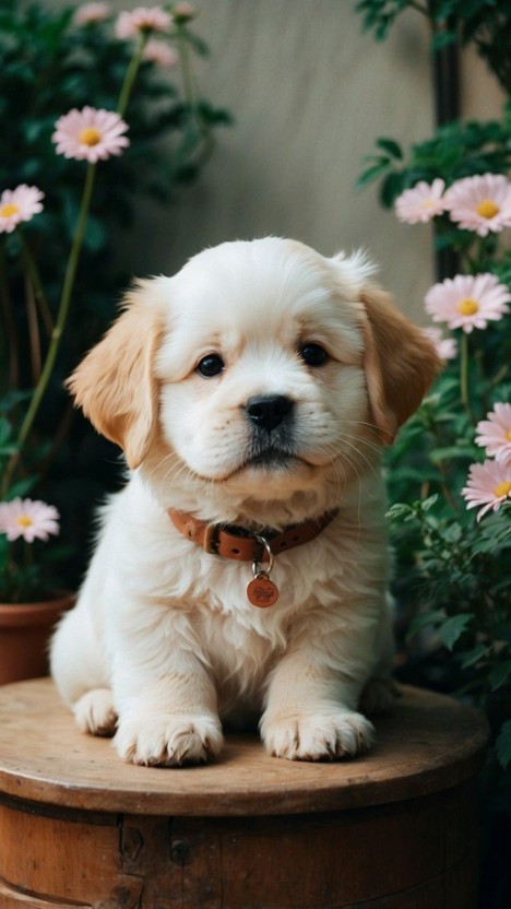 pink cute puppy wallpapers for animal lovers