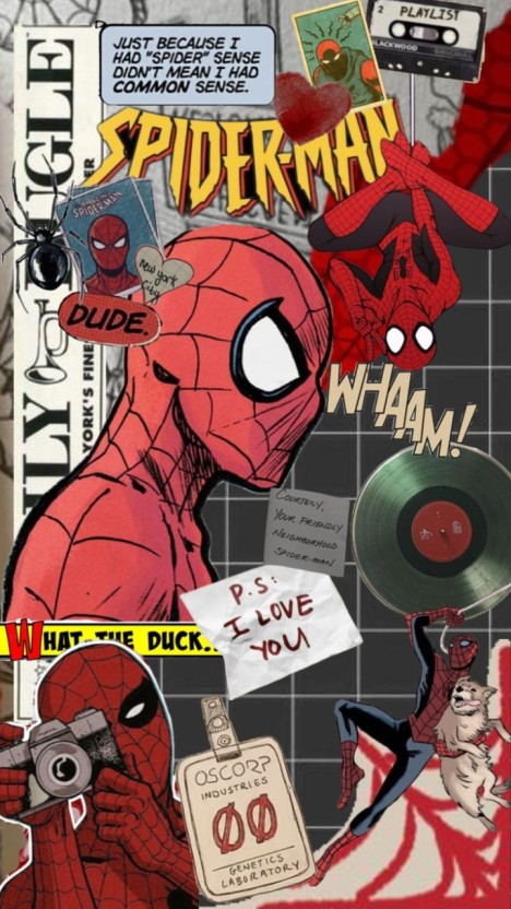 playful spiderman wallpaper designs