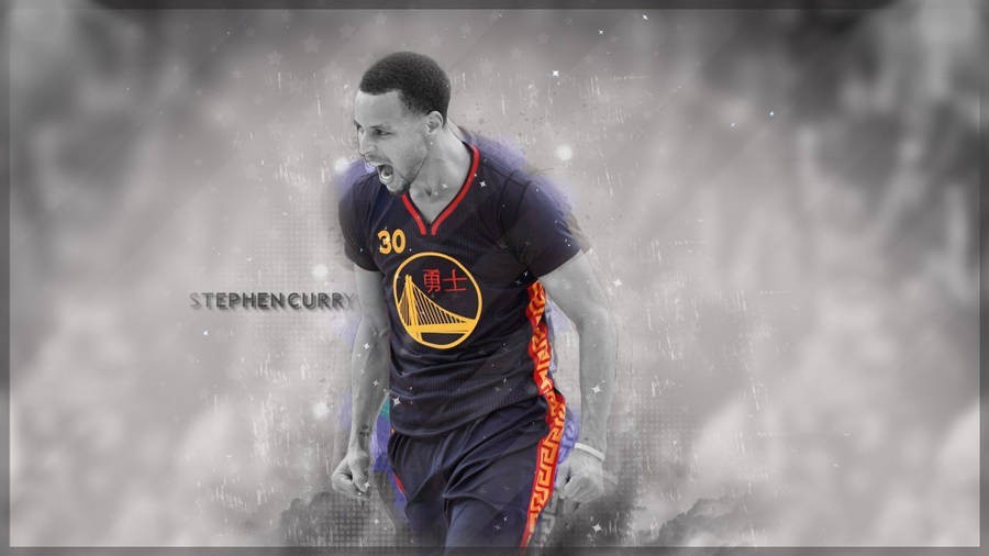 playful Stephen Curry artwork