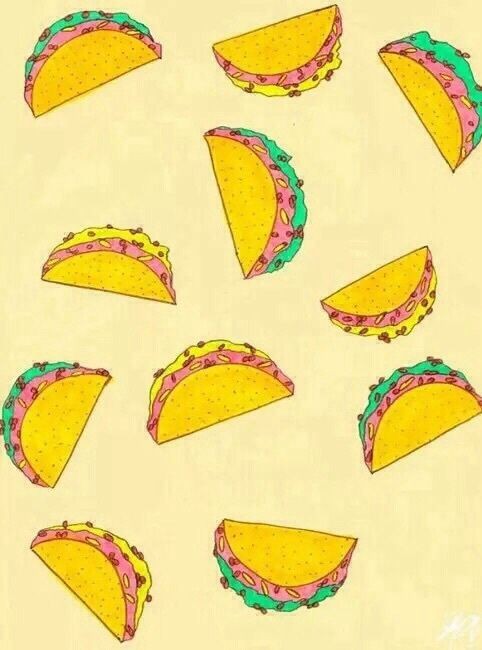 playful taco wallpaper