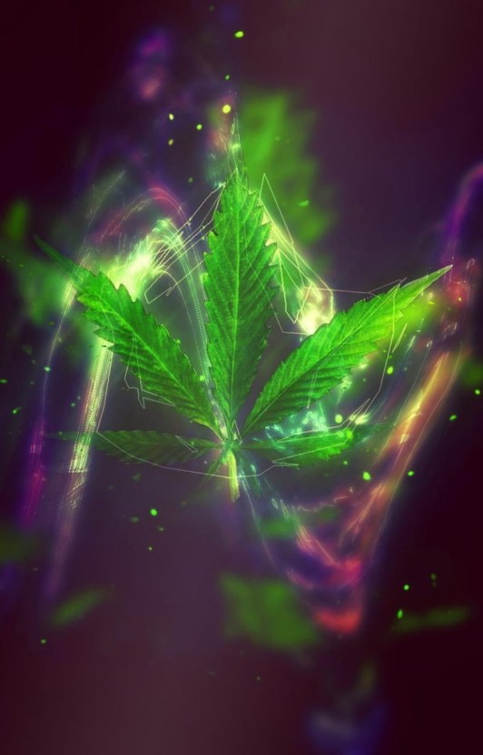 psychedelic galaxy weed wallpaper