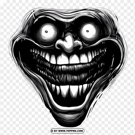 scary troll face png 0021