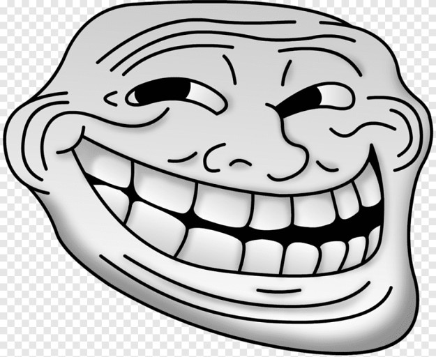 scary troll face png 0026