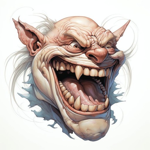 scary troll face png 0046