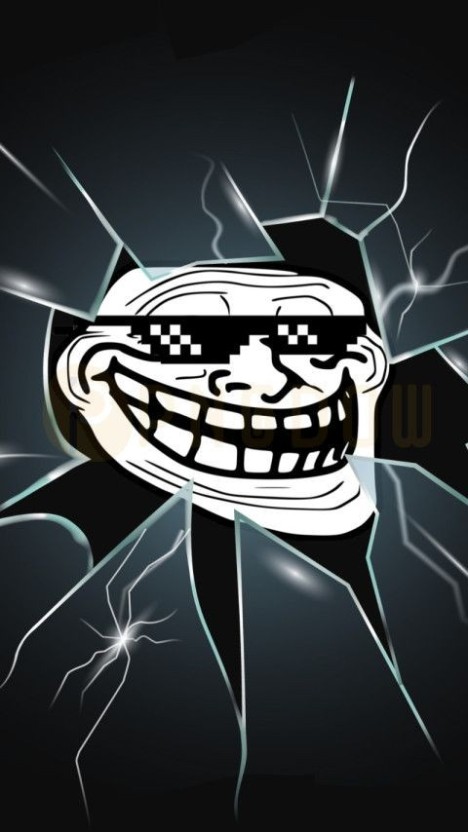 scary troll face wallpaper for desktop