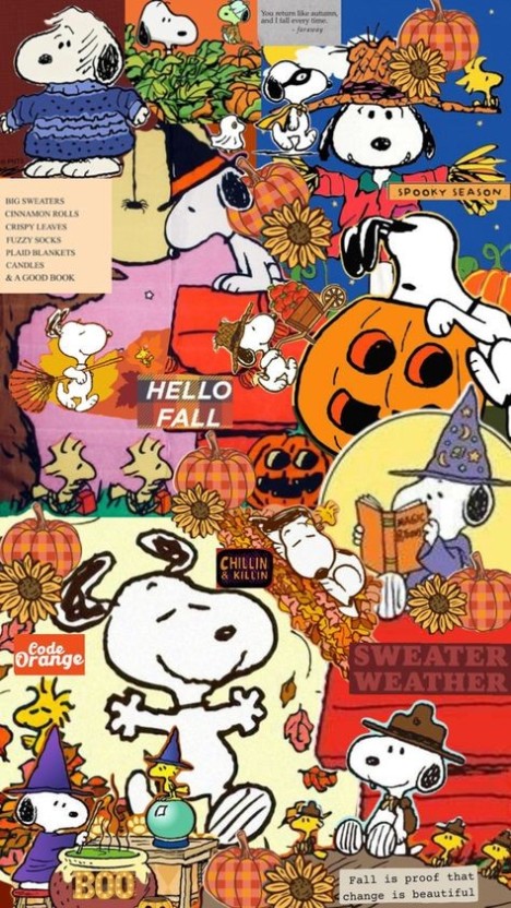 snoopy fall wallpaper 0032