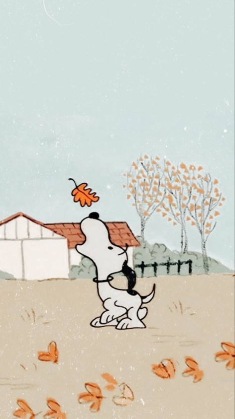 snoopy fall wallpaper 0064