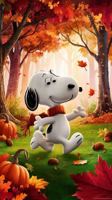 snoopy fall wallpaper 0071