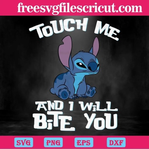 stitch wallpaper touch my phone and i'll bite you 0037