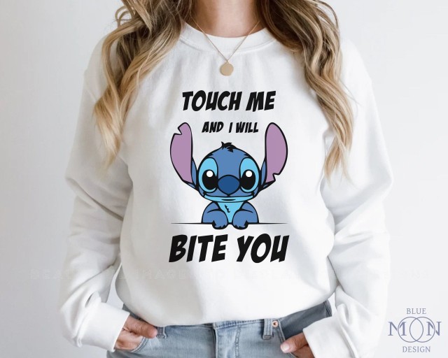 stitch wallpaper touch my phone and i'll bite you 0072