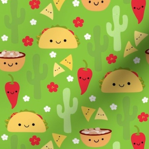 taco wallpaper for kids' rooms