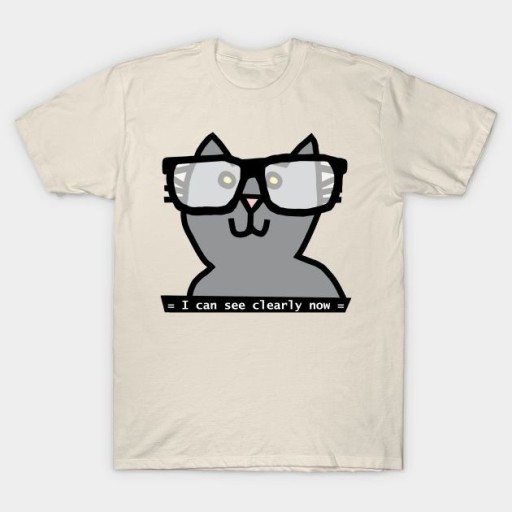 trendy cat with glasses illustrations