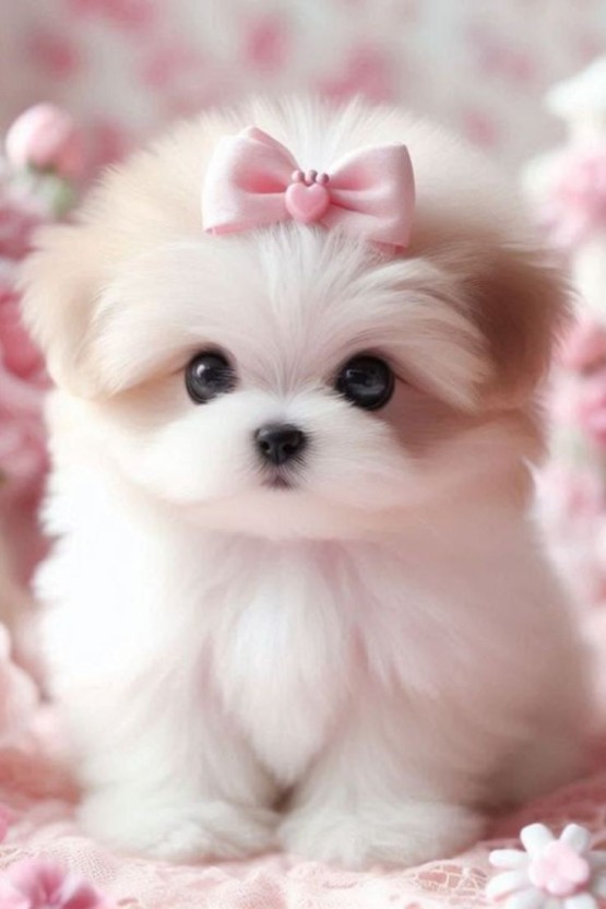 trendy pink puppy backgrounds for social media