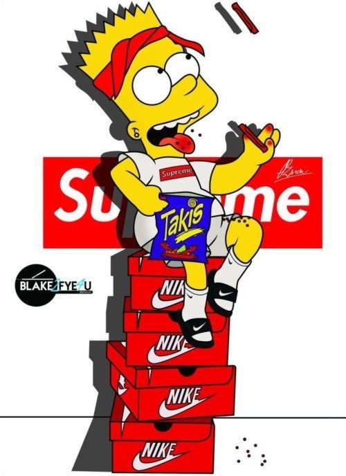 trendy swag bart simpson wallpaper options