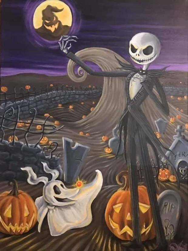 trippy nightmare before christmas wallpaper 0024