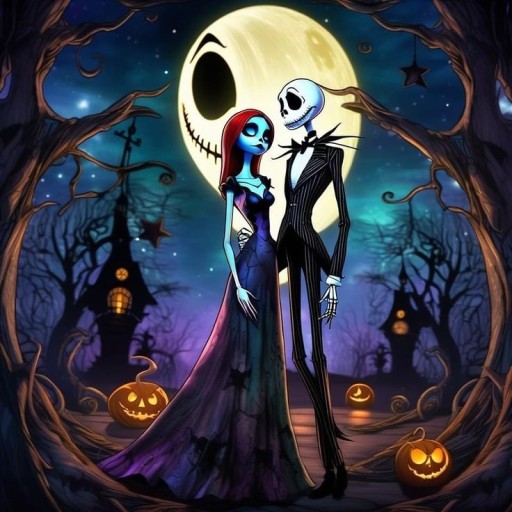 trippy nightmare before christmas wallpaper 0033