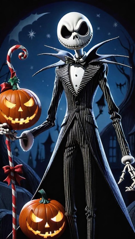 trippy nightmare before christmas wallpaper 0040