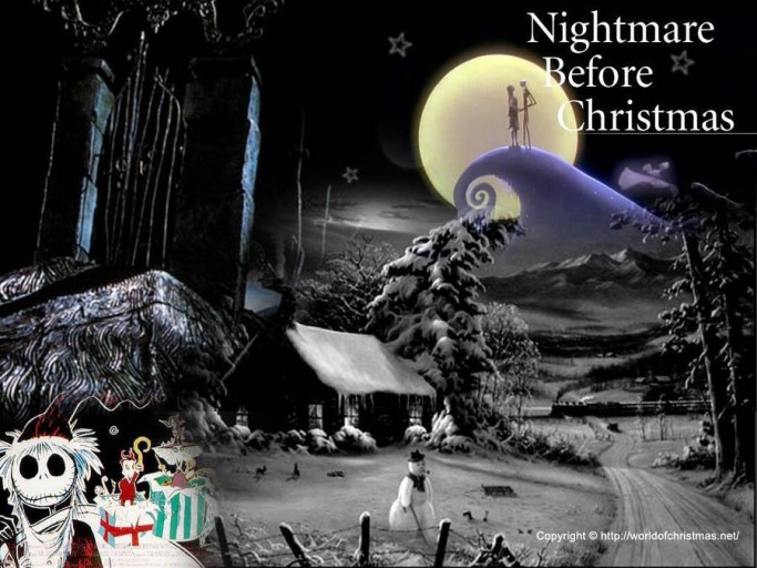 trippy nightmare before christmas wallpaper 0053