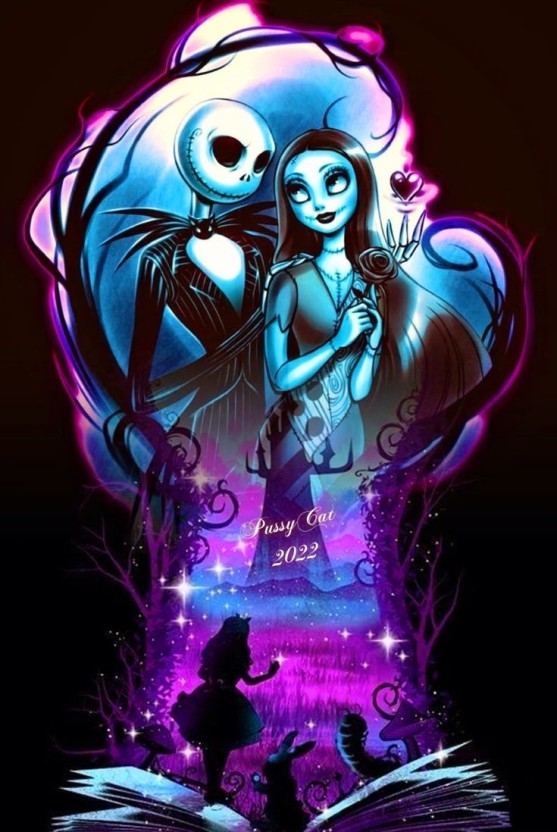 trippy nightmare before christmas wallpaper 0076