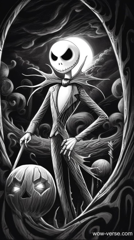 trippy nightmare before christmas wallpaper 0093